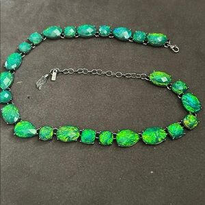 Vibrant Green Stone Necklace